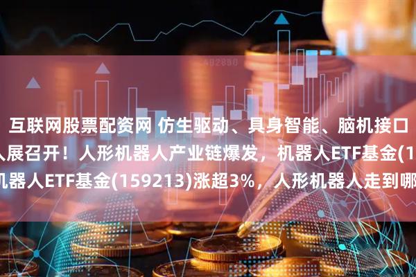 互联网股票配资网 仿生驱动、具身智能、脑机接口……杭州人形机器人展召开！人形机器人产业链爆发，机器人ETF基金(159213)涨超3%，人形机器人走到哪了？