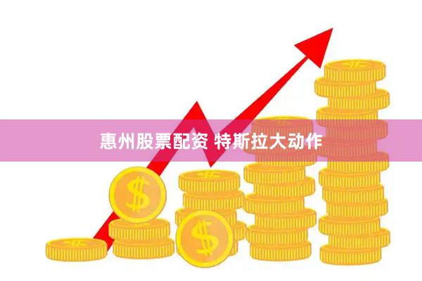 惠州股票配资 特斯拉大动作